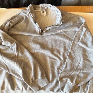 Nike Women's Gray Half-Zip Sweatshirt